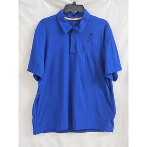 5.11 Tactical Blue Polo Shirt with Chest Zipper Pocket Size Large